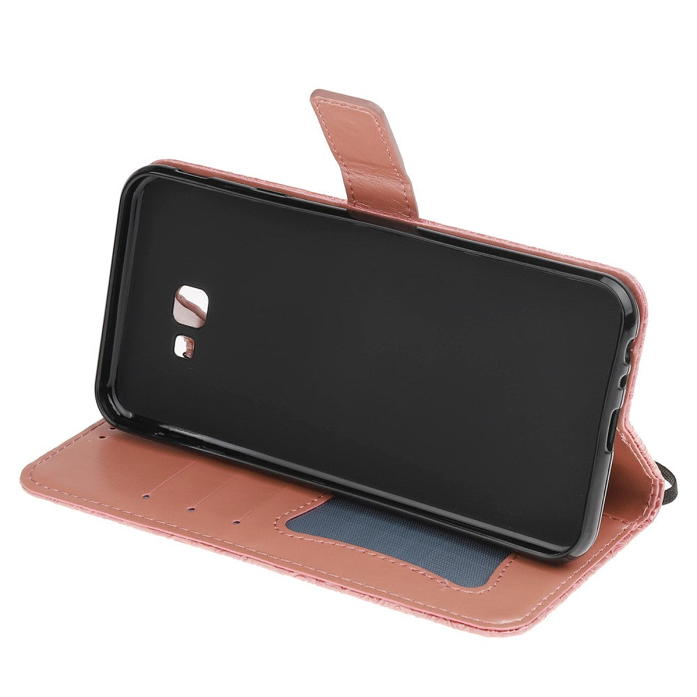 Wallet Case für Samsung Galaxy J4+ (2018) Imprint Leaf Blatt Motiv