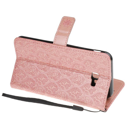 Wallet Case für Samsung Galaxy J4+ (2018) Imprint Leaf Blatt Motiv