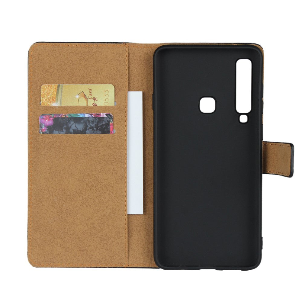 Wallet Case für Samsung Galaxy A9 (2018) TPU Split Echt Leder