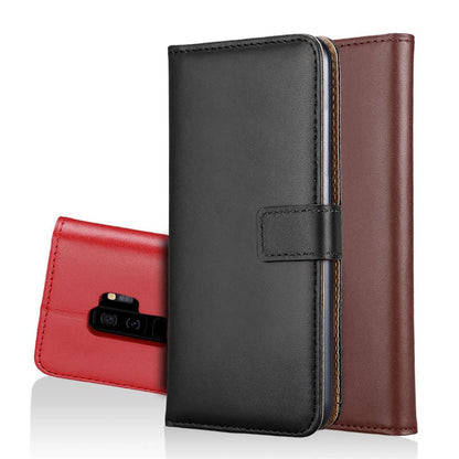 Wallet Case für Samsung Galaxy S9+ PLUS Genuine Split Echt Leder Tasche