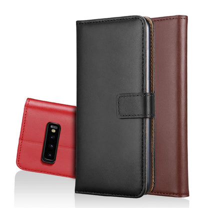 Wallet Case für Samsung Galaxy S10 Genuine Split Echt Leder Tasche