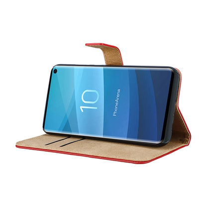 Wallet Case für Samsung Galaxy S10 Genuine Split Echt Leder Tasche
