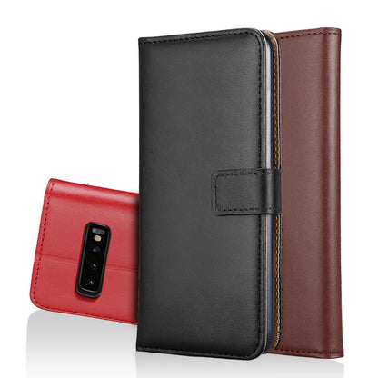 Wallet Case für Samsung Galaxy S10+ PLUS Genuine Split Echt Leder Tasche