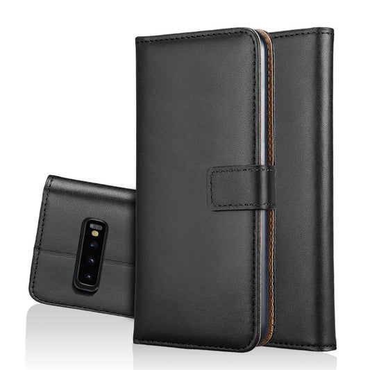 Wallet Case für Samsung Galaxy S10+ PLUS Genuine Split Echt Leder Tasche