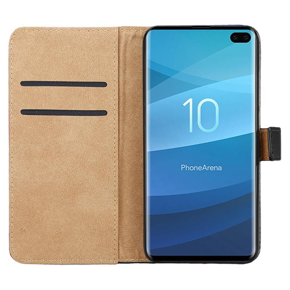 Wallet Case für Samsung Galaxy S10+ PLUS Genuine Split Echt Leder Tasche
