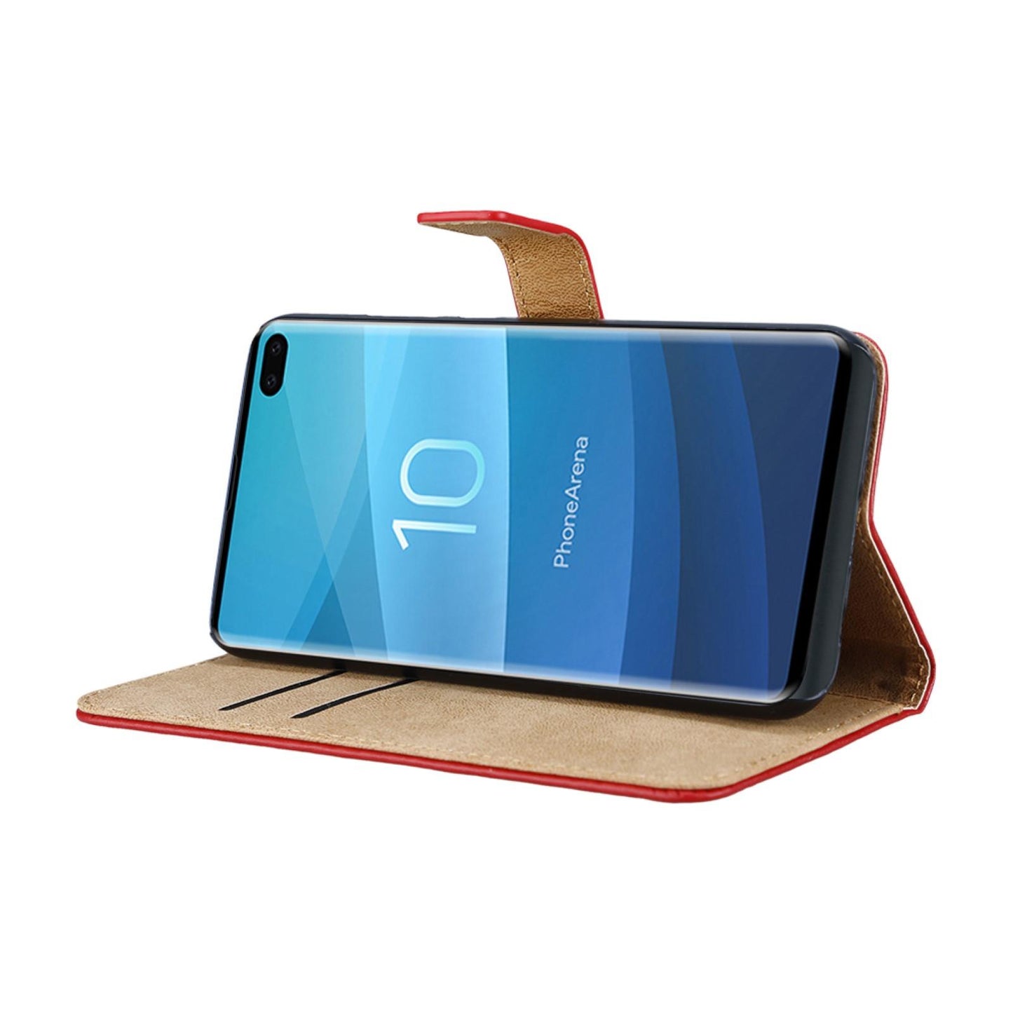 Wallet Case für Samsung Galaxy S10+ PLUS Genuine Split Echt Leder Tasche