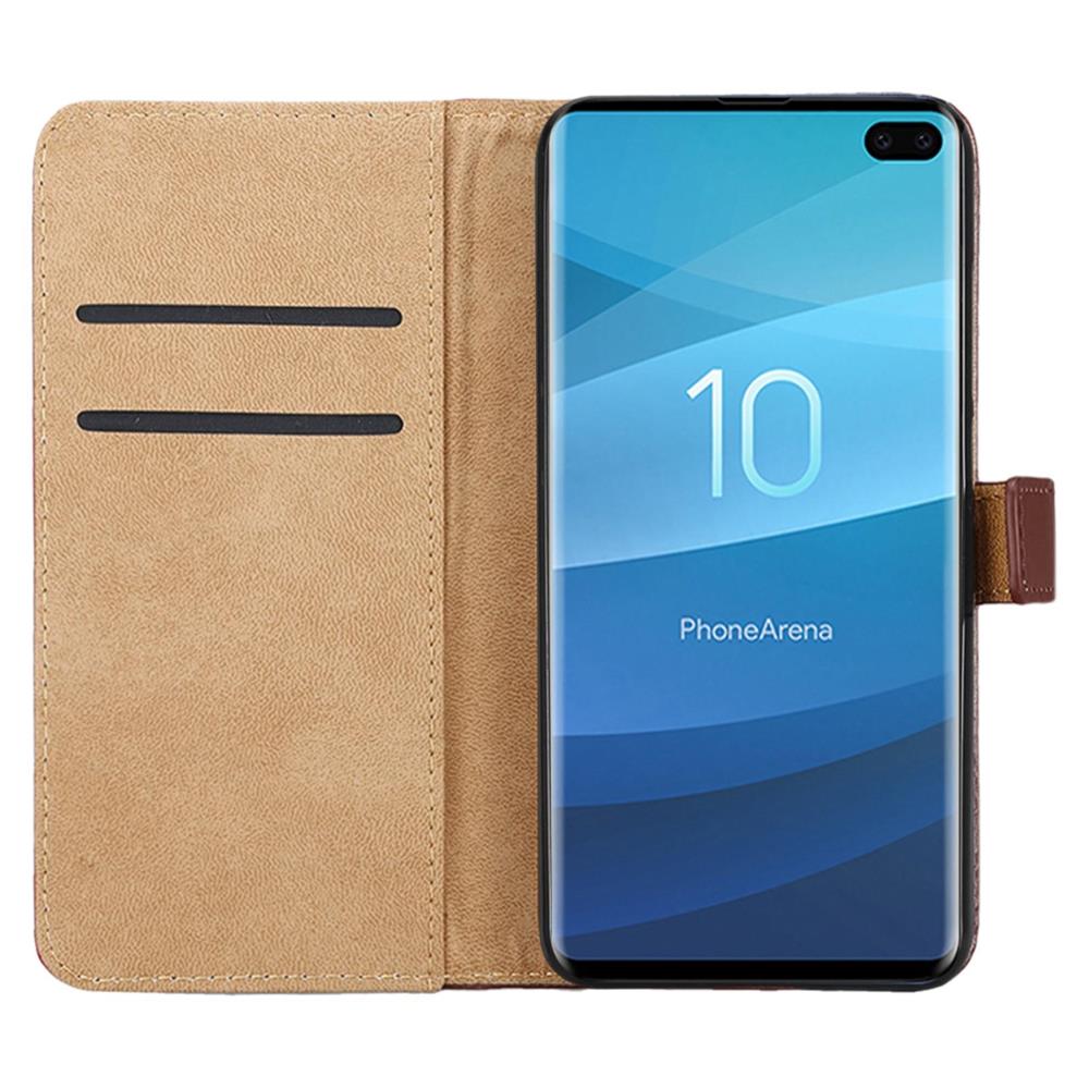 Wallet Case für Samsung Galaxy S10+ PLUS Genuine Split Echt Leder Tasche