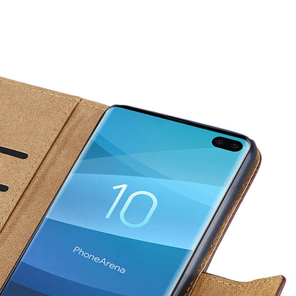 Wallet Case für Samsung Galaxy S10+ PLUS Genuine Split Echt Leder Tasche