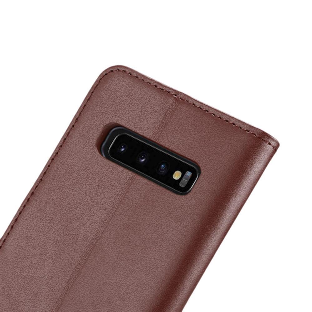 Wallet Case für Samsung Galaxy S10+ PLUS Genuine Split Echt Leder Tasche
