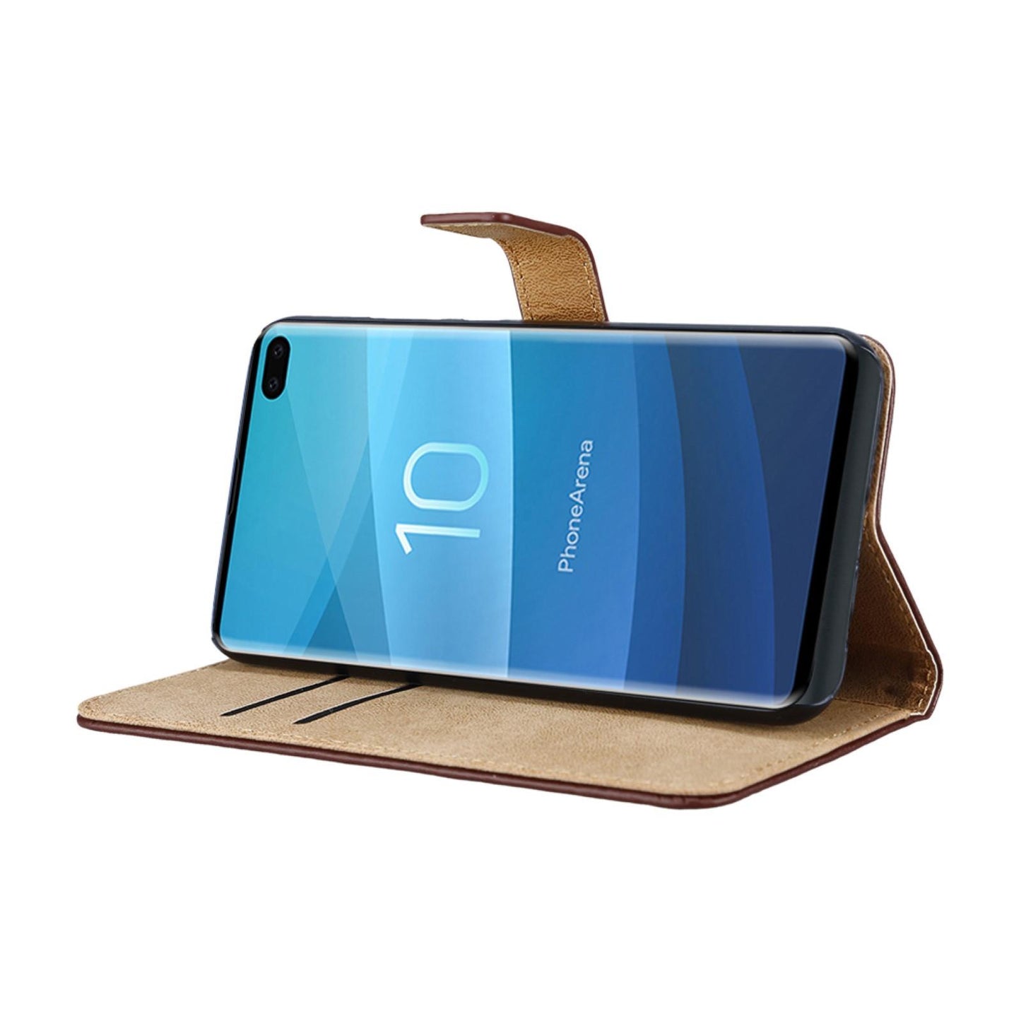 Wallet Case für Samsung Galaxy S10+ PLUS Genuine Split Echt Leder Tasche