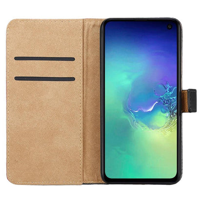Wallet Case für Samsung Galaxy S10e Genuine Split Echt Leder Tasche