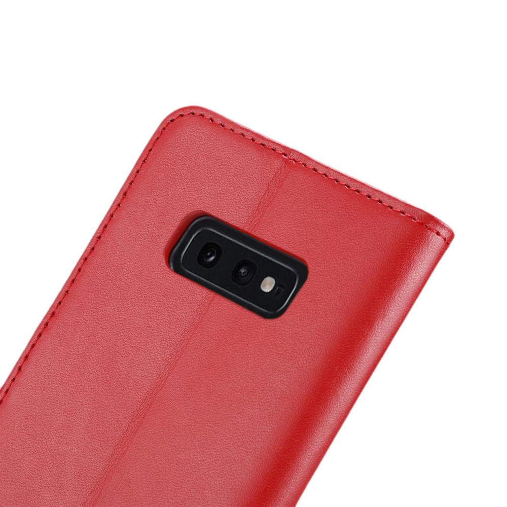 Wallet Case für Samsung Galaxy S10e Genuine Split Echt Leder Tasche