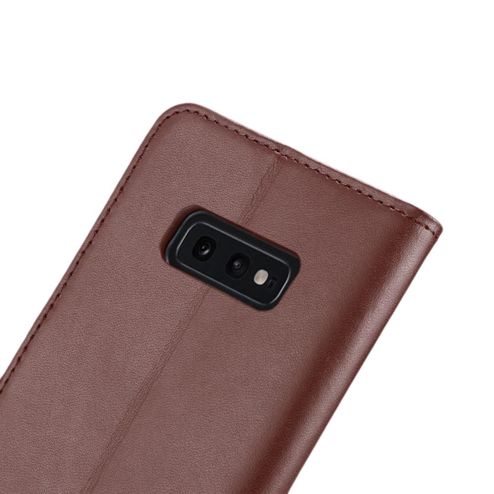 Wallet Case für Samsung Galaxy S10e Genuine Split Echt Leder Tasche