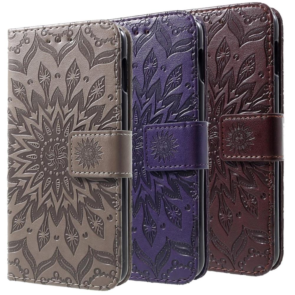 Wallet Case für Samsung Galaxy S10e Sunflower Mandala Motiv