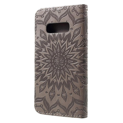 Wallet Case für Samsung Galaxy S10e Sunflower Mandala Motiv