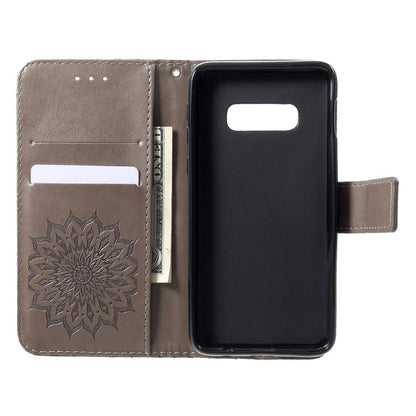 Wallet Case für Samsung Galaxy S10e Sunflower Mandala Motiv