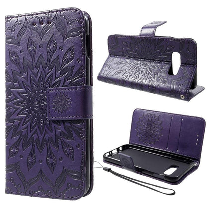 Wallet Case für Samsung Galaxy S10e Sunflower Mandala Motiv