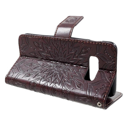 Wallet Case für Samsung Galaxy S10e Sunflower Mandala Motiv