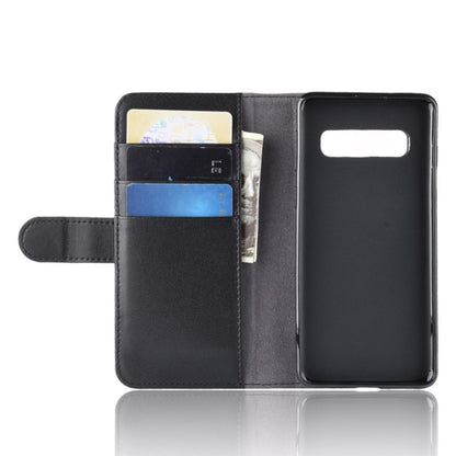 Wallet Case für Samsung Galaxy S10+ PLUS Echt Leder Innenfach Handy Tasche