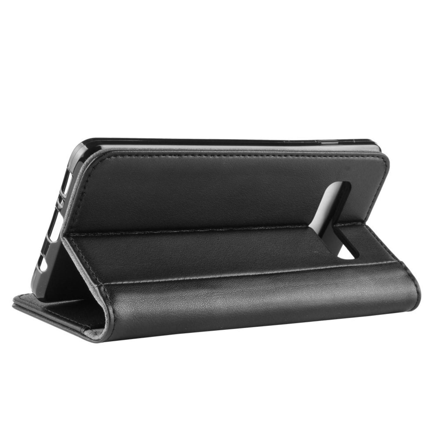 Wallet Case für Samsung Galaxy S10+ PLUS Echt Leder Innenfach Handy Tasche