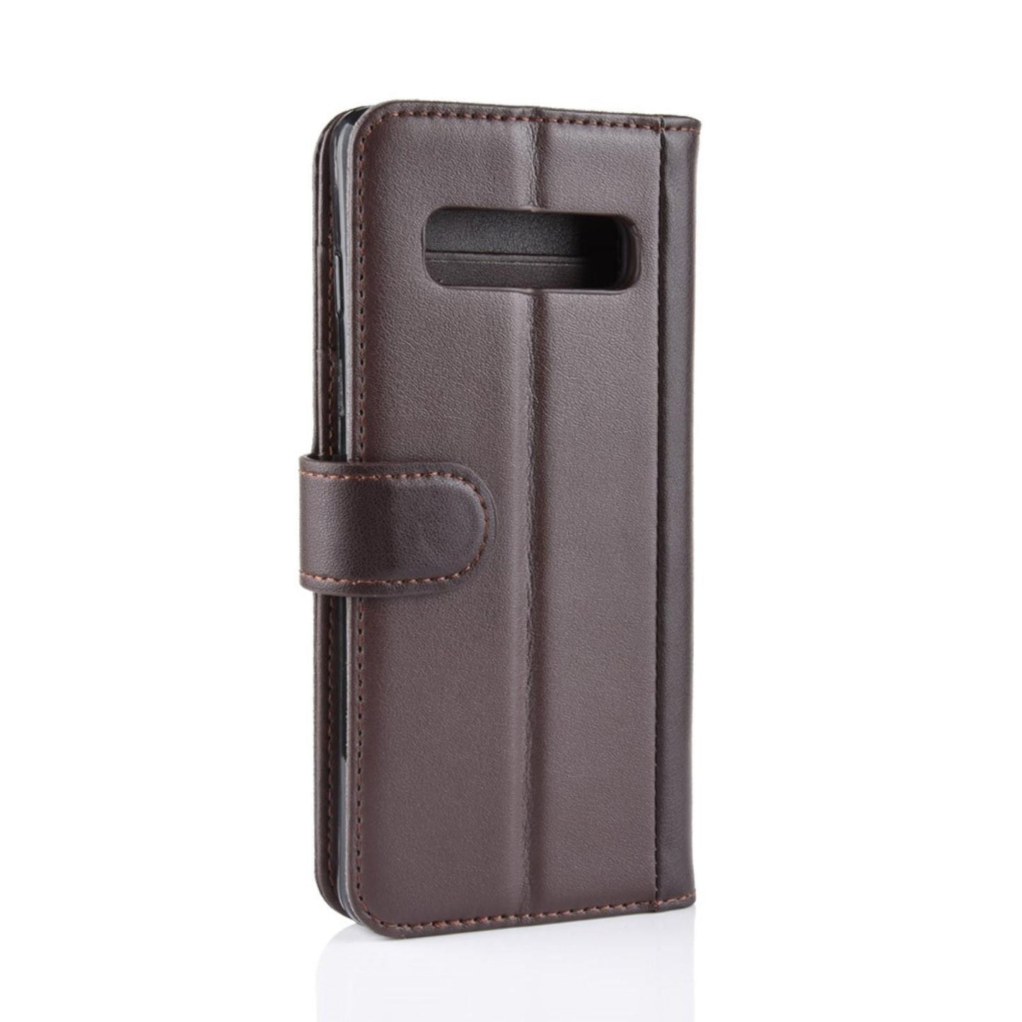 Wallet Case für Samsung Galaxy S10+ PLUS Echt Leder Innenfach Handy Tasche