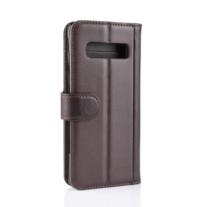 Wallet Case für Samsung Galaxy S10+ PLUS Echt Leder Innenfach Handy Tasche