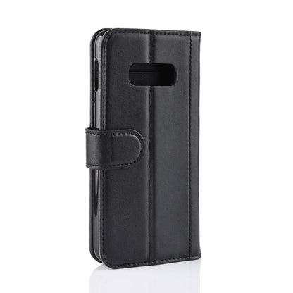 Wallet Case für Samsung Galaxy S10e Echt Leder Innenfach Handy Tasche