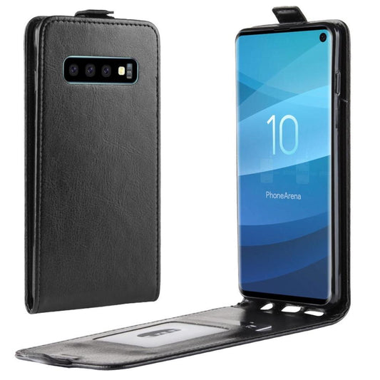 Flip Case für Samsung Galaxy S10 Crazy Horse Handy Tasche Card Slot