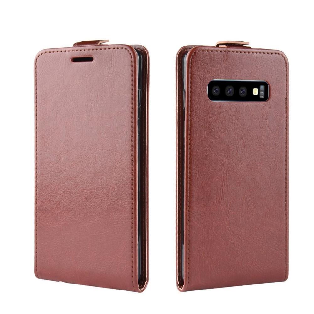 Flip Case für Samsung Galaxy S10 Crazy Horse Handy Tasche Card Slot