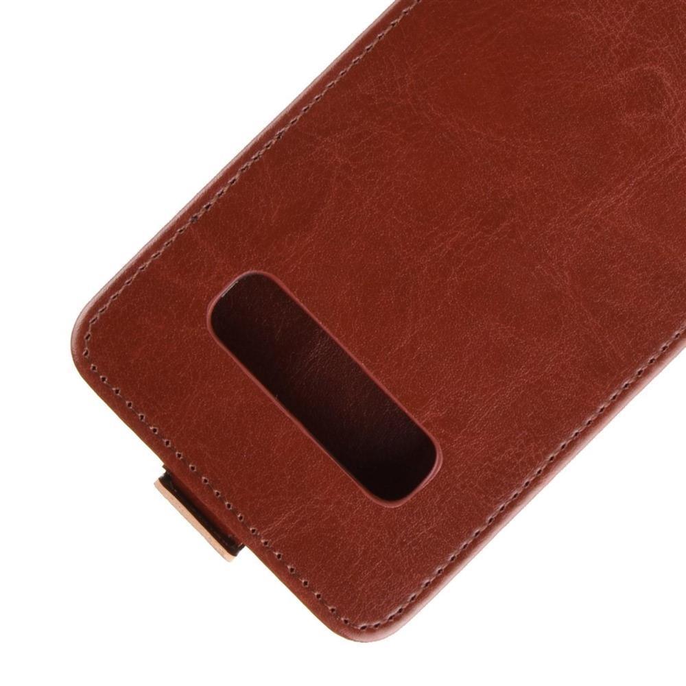 Flip Case für Samsung Galaxy S10 Crazy Horse Handy Tasche Card Slot