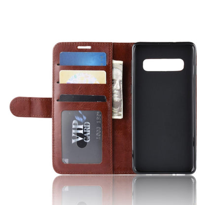 Wallet Case für Samsung Galaxy S10 Crazy Horse Handy Tasche Card Slot