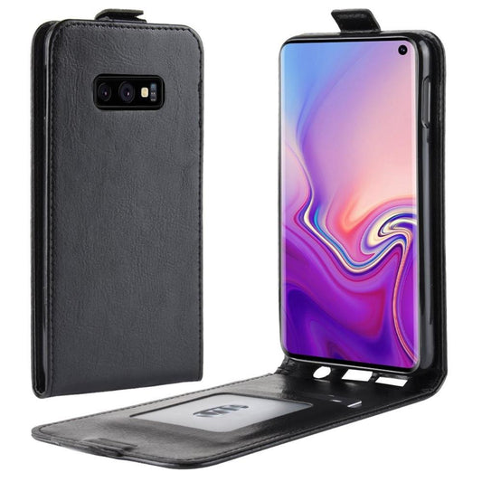 Flip Case für Samsung Galaxy S10e Crazy Horse Handy Tasche Card Slot