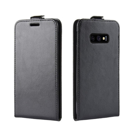 Flip Case für Samsung Galaxy S10e Crazy Horse Handy Tasche Card Slot