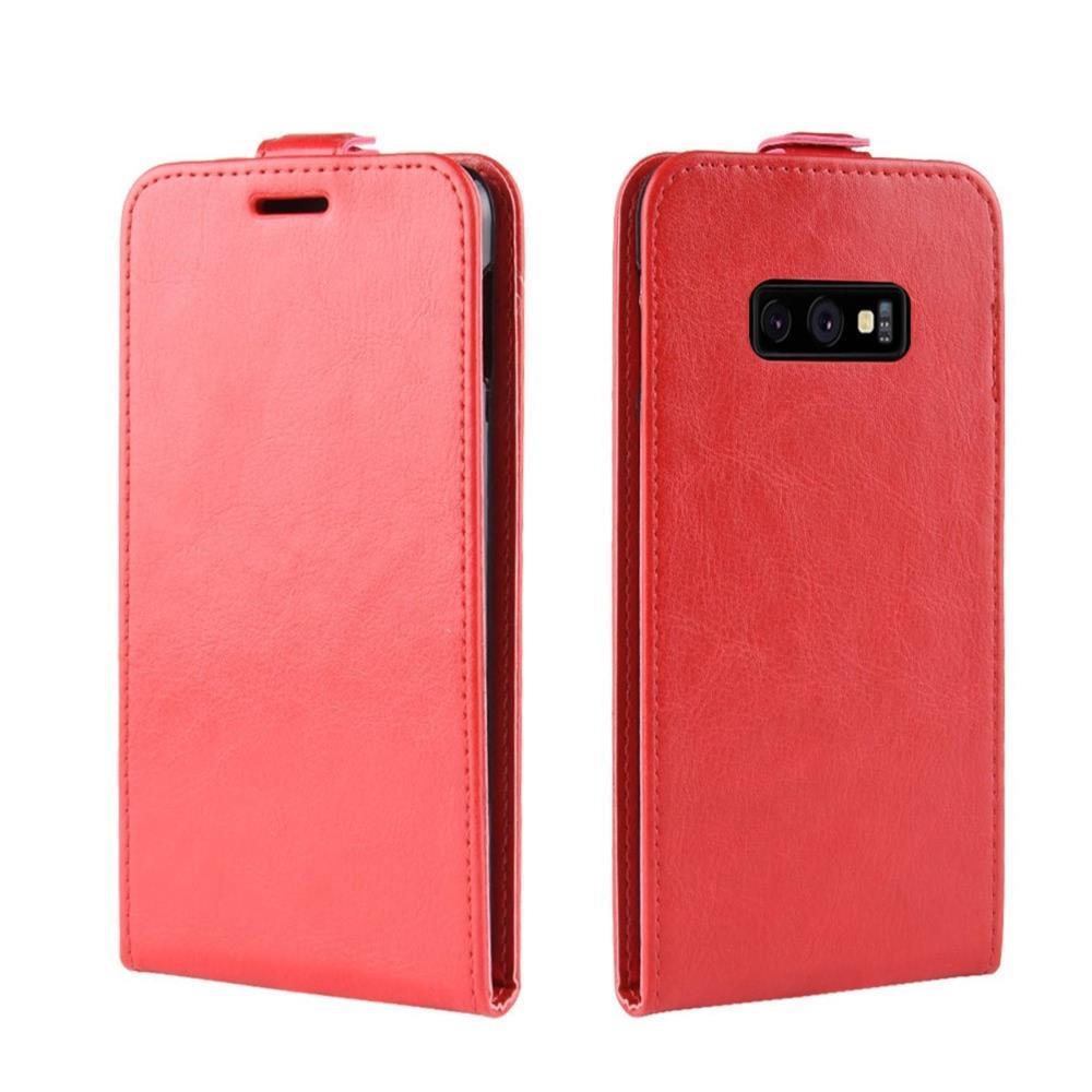 Flip Case für Samsung Galaxy S10e Crazy Horse Handy Tasche Card Slot