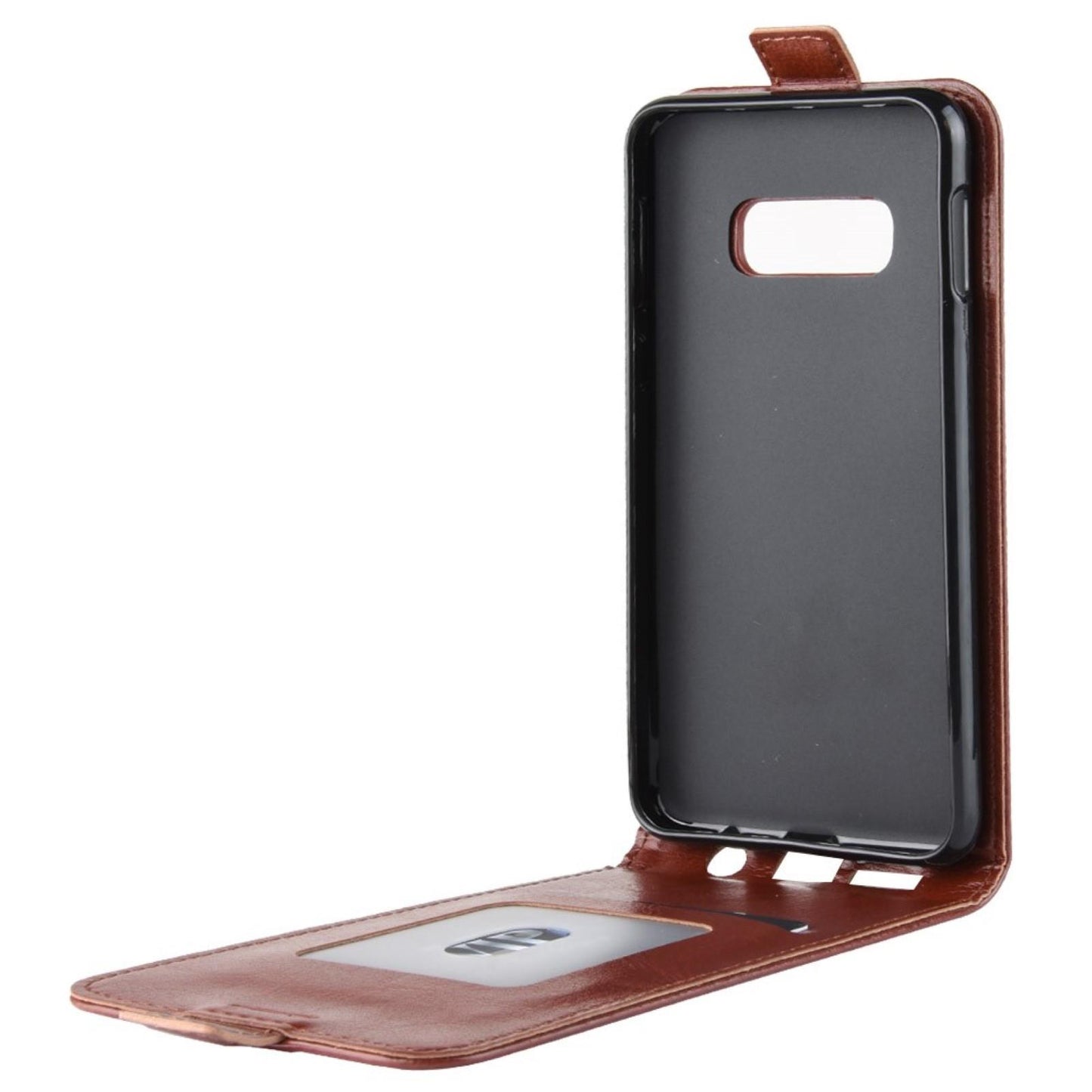 Flip Case für Samsung Galaxy S10e Crazy Horse Handy Tasche Card Slot