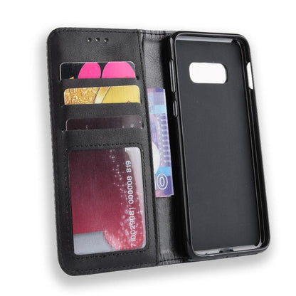Wallet Case für Samsung Galaxy S10e Vintage Karo Handy Tasche Magnet