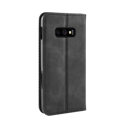 Wallet Case für Samsung Galaxy S10e Vintage Karo Handy Tasche Magnet