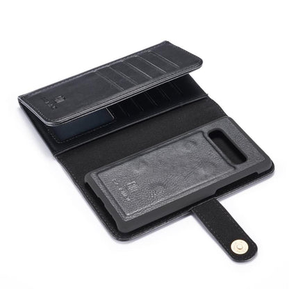 DG.MING Wallet Case für Samsung Galaxy S10 Echt Leder Brief Tasche 2in1 Etui Hülle