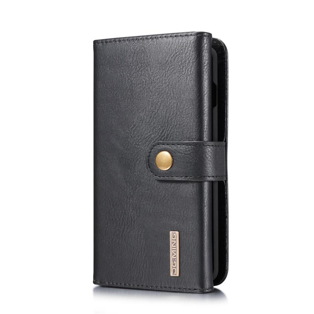 DG.MING Wallet Case für Samsung Galaxy S10 Echt Leder Brief Tasche 2in1 Etui Hülle