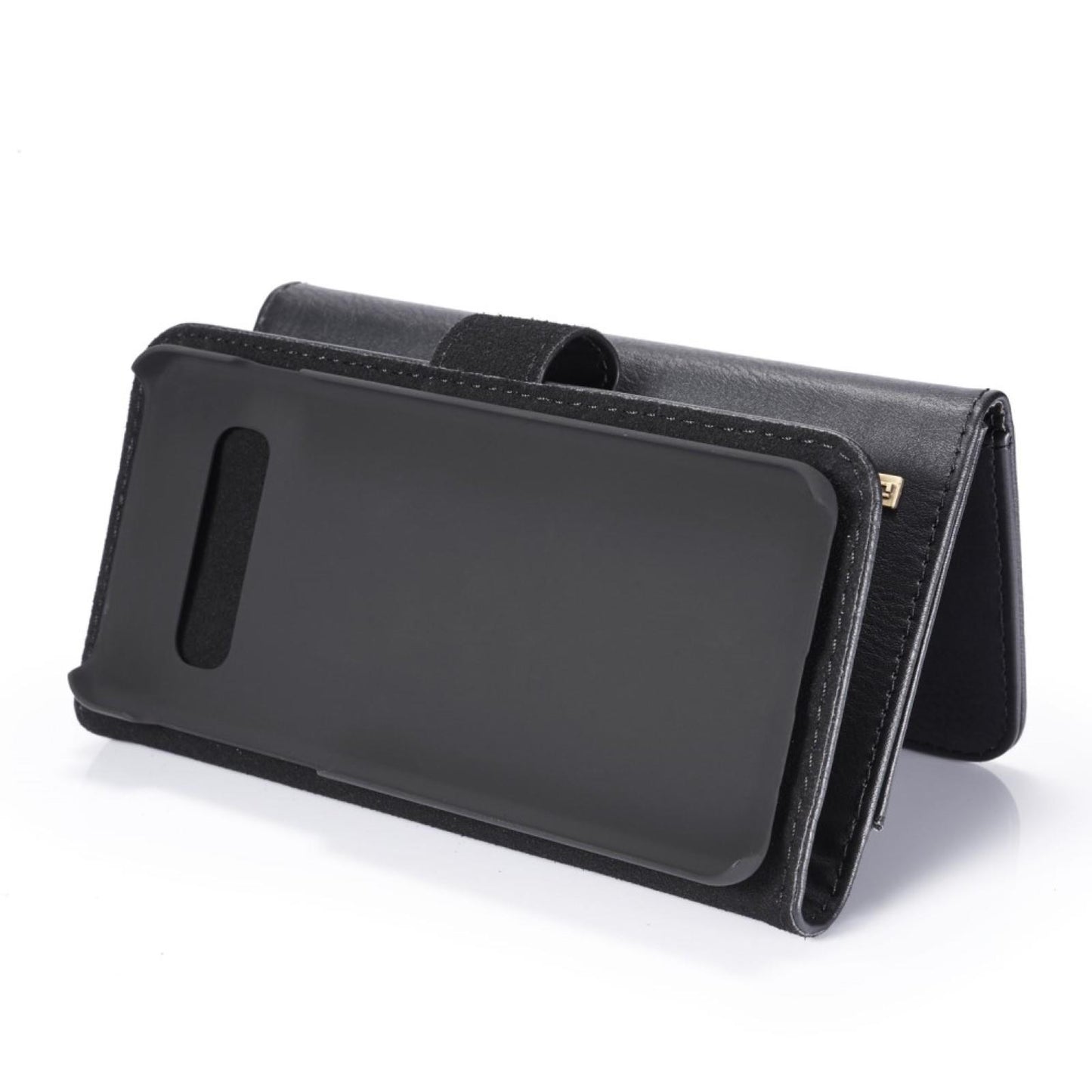 DG.MING Wallet Case für Samsung Galaxy S10 Echt Leder Brief Tasche 2in1 Etui Hülle