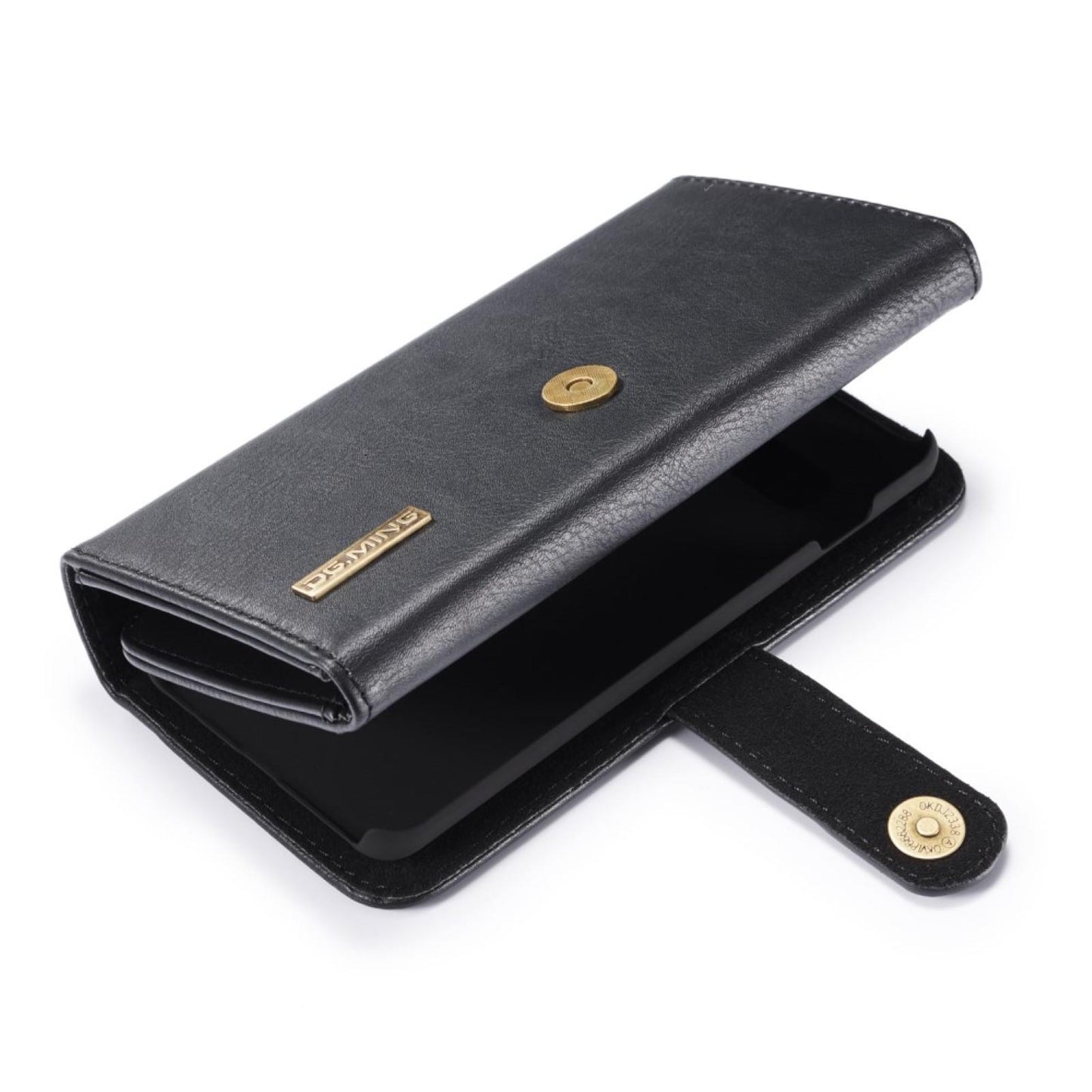DG.MING Wallet Case für Samsung Galaxy S10 Echt Leder Brief Tasche 2in1 Etui Hülle