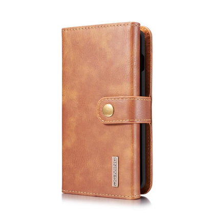 DG.MING Wallet Case für Samsung Galaxy S10 Echt Leder Brief Tasche 2in1 Etui Hülle