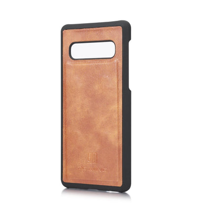 DG.MING Wallet Case für Samsung Galaxy S10 Echt Leder Brief Tasche 2in1 Etui Hülle