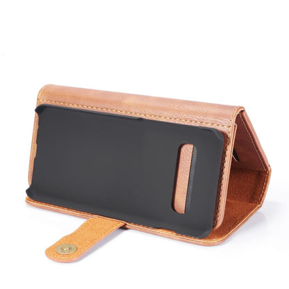 DG.MING Wallet Case für Samsung Galaxy S10 Echt Leder Brief Tasche 2in1 Etui Hülle