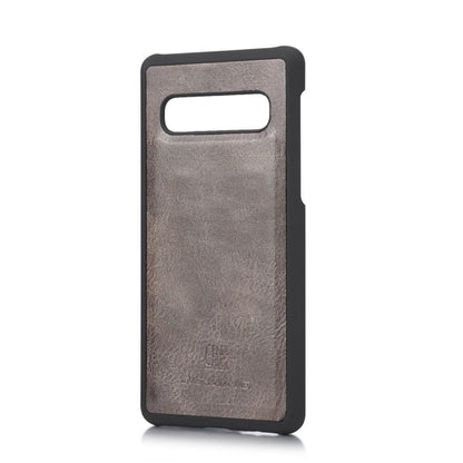 DG.MING Wallet Case für Samsung Galaxy S10 Echt Leder Brief Tasche 2in1 Etui Hülle