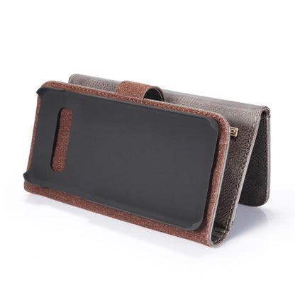 DG.MING Wallet Case für Samsung Galaxy S10 Echt Leder Brief Tasche 2in1 Etui Hülle