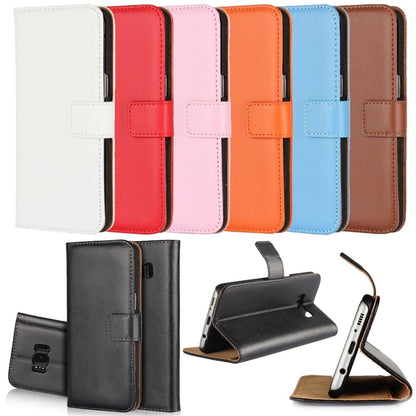 Wallet Case für Samsung Galaxy S8+ PLUS Genuine Split Echt Leder Tasche