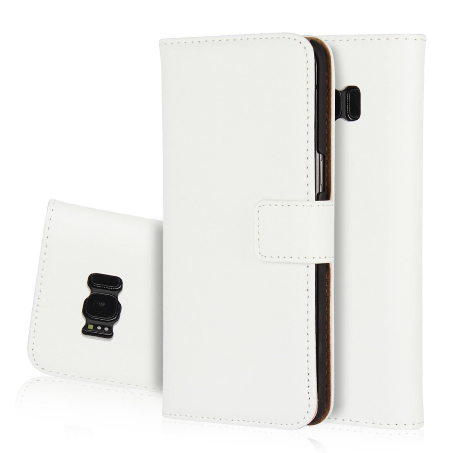 Wallet Case für Samsung Galaxy S8+ PLUS Genuine Split Echt Leder Tasche