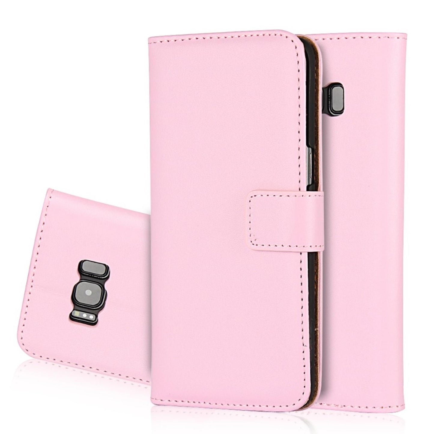Wallet Case für Samsung Galaxy S8+ PLUS Genuine Split Echt Leder Tasche