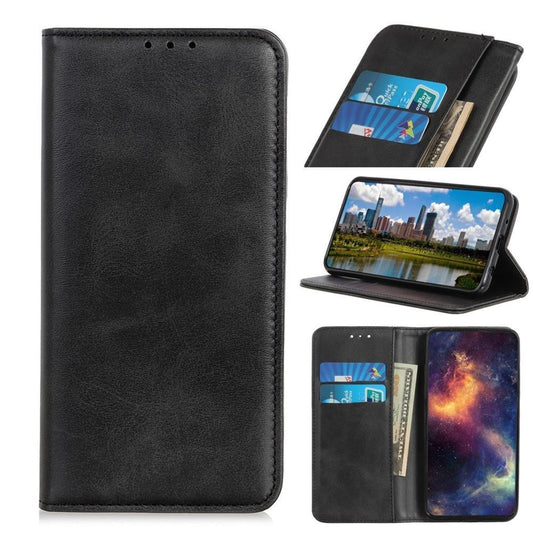 Wallet Case für Samsung Galaxy A40 Echt Leder Magnet Handy Tasche